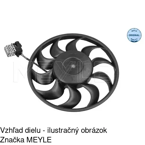 Ventilátor bez krytu / podpery POLCAR 550923U9 - obr. 3