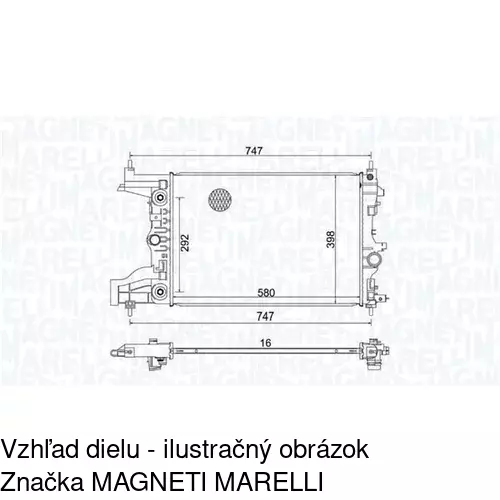 Chladiče vody POLCAR 551108-5