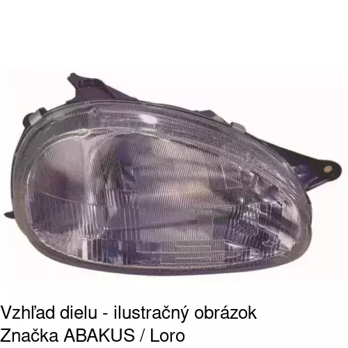 Hlavný reflektor POLCAR 555509-E - obr. 4