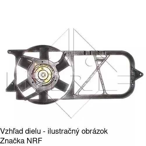 Ventilátor bez krytu / podpery POLCAR 555523U4 - obr. 1