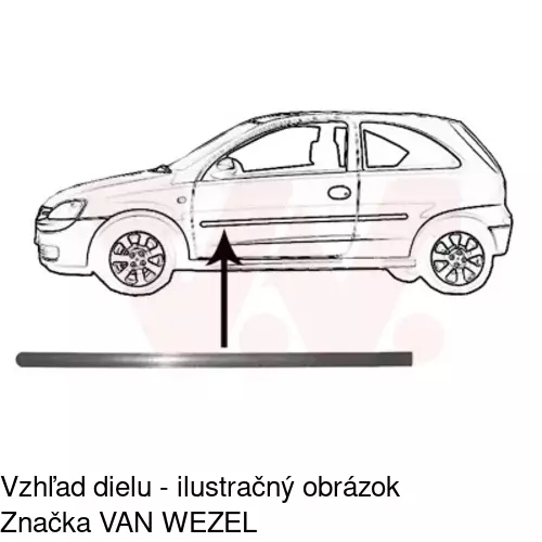 Lišta dverí POLCAR 55560021