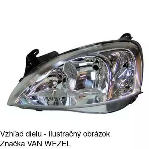 Hlavný reflektor POLCAR 555709-E - obr. 3