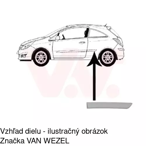 Lišta dverí POLCAR 55580053