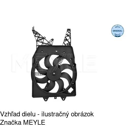 Ventilátor bez krytu / podpery 555823U7 /POLCAR/ - obr. 2