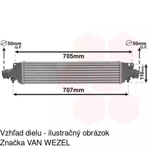 Chladiče vzduchu (Intercoolery) POLCAR 5558J83X - obr. 3