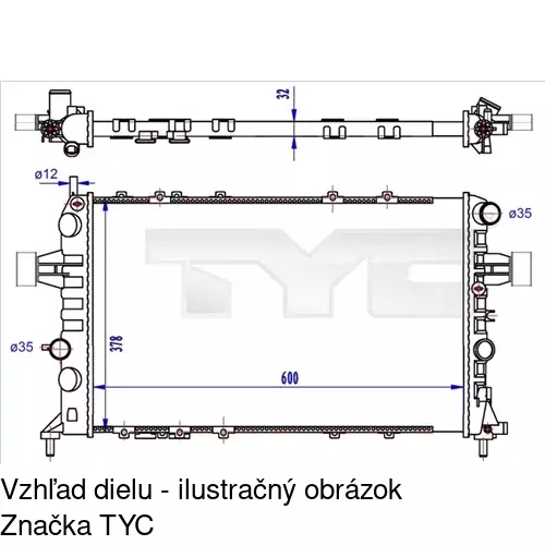 Chladiče vody POLCAR 556008-2 - obr. 2