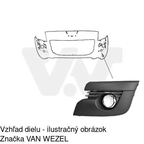 Kryt v nárazníku 578027-3 /POLCAR/