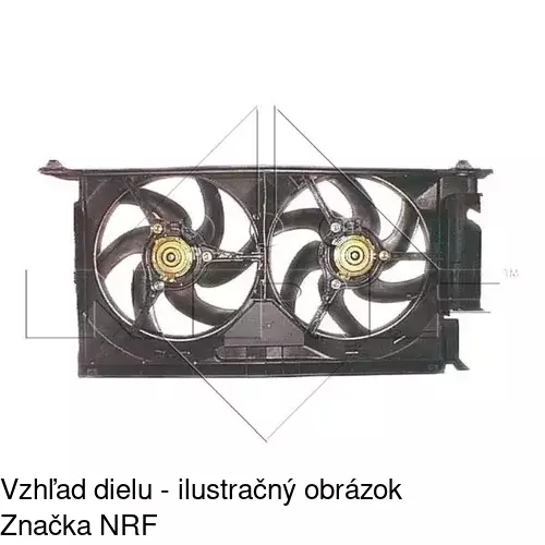 Ventilátor bez krytu / podpery POLCAR 579023U2