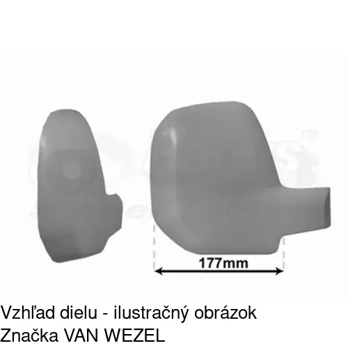 Rám vonkajšieho zrkadla POLCAR 579257PE - obr. 5