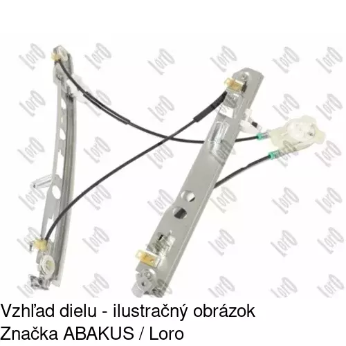 Elektrický mechanizmus okna dverí POLCAR 6012PSE5