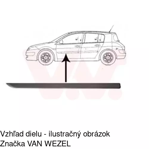 Lišta dverí POLCAR 60130031