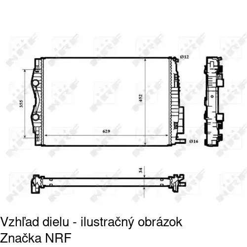 Chladiče vody POLCAR 601308A1