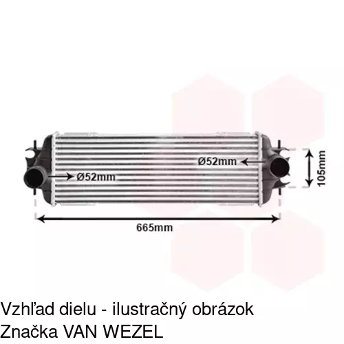 Chladiče vzduchu (Intercoolery) POLCAR 6026J8-1 - obr. 2