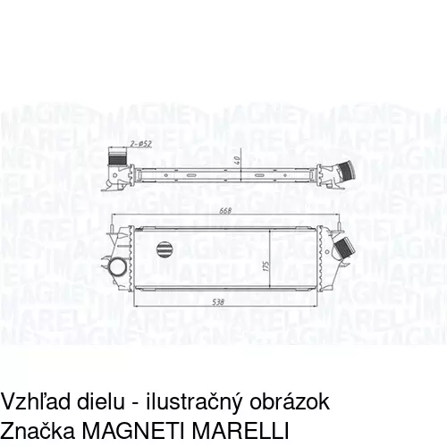 Chladiče vzduchu (Intercoolery) POLCAR 6027J8-1