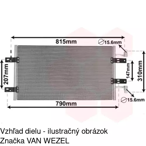 Chladiče klimatizácie POLCAR 6027K8C2 - obr. 3