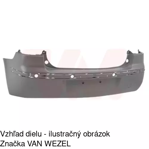 Zadný nárazník POLCAR 603796