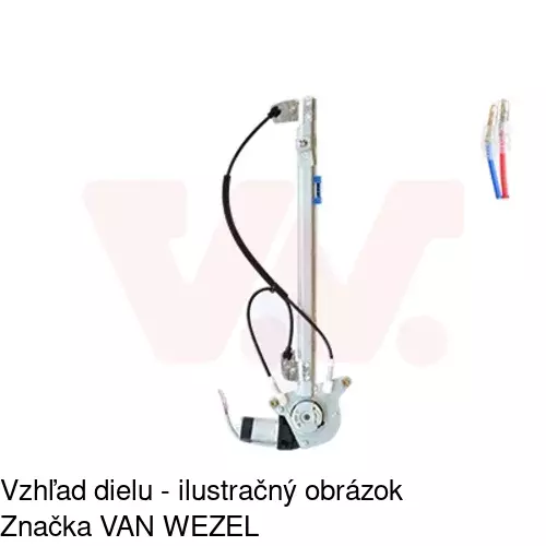 Elektrický mechanizmus okna dverí POLCAR 6037PSE8 - obr. 1