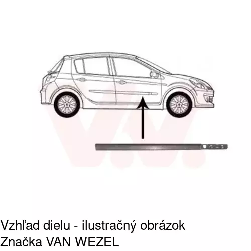 Lišta dverí POLCAR 60500032