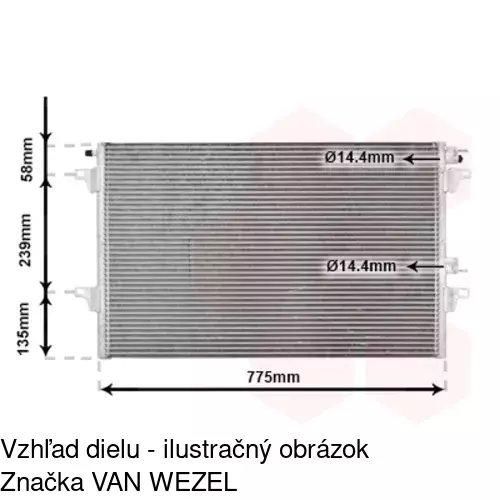 Chladiče klimatizácie POLCAR 6052K8C1 - obr. 3