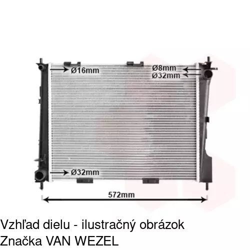 Chladiče vody POLCAR 605508-4 - obr. 1