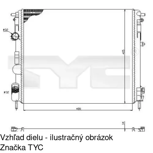 Chladiče vody POLCAR 606008A6