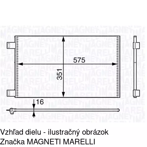 Chladiče klimatizácie POLCAR 6062K8C1S