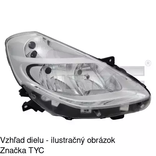 Hlavný reflektor POLCAR 606409-E