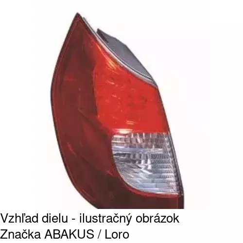 Zadné svetlo POLCAR 607287-H - obr. 1