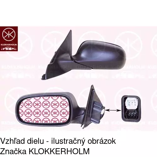 Rám vonkajšieho zrkadla POLCAR 652354PM - obr. 3