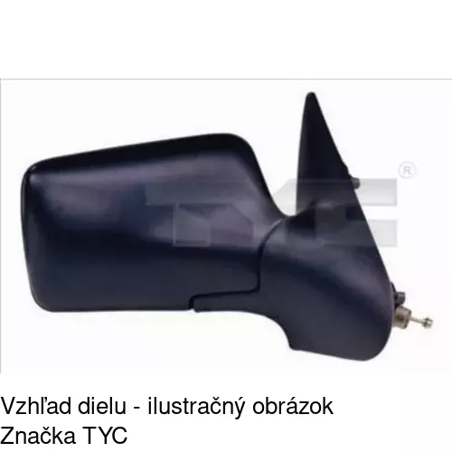 Vonkajšie zrkadlo POLCAR 6713514E