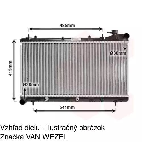 Chladiče vody POLCAR 721008-2 - obr. 1