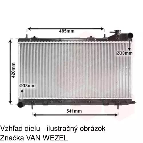 Chladiče vody POLCAR 721108-1 - obr. 2