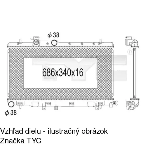 Chladiče vody POLCAR 721208-3