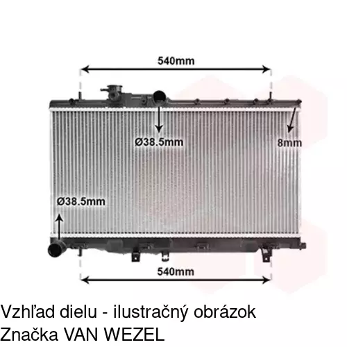 Chladiče vody POLCAR 721308-1 - obr. 5