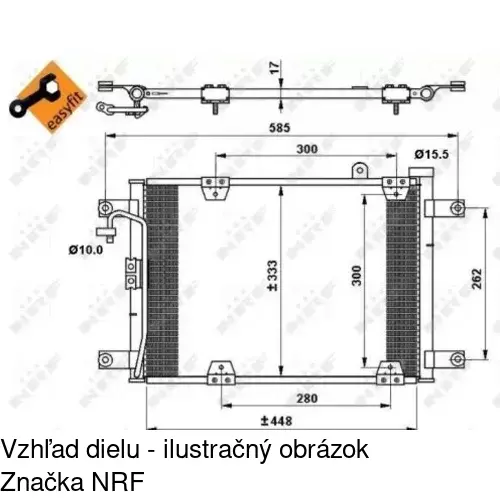 Chladiče klimatizácie POLCAR 7424K8C1