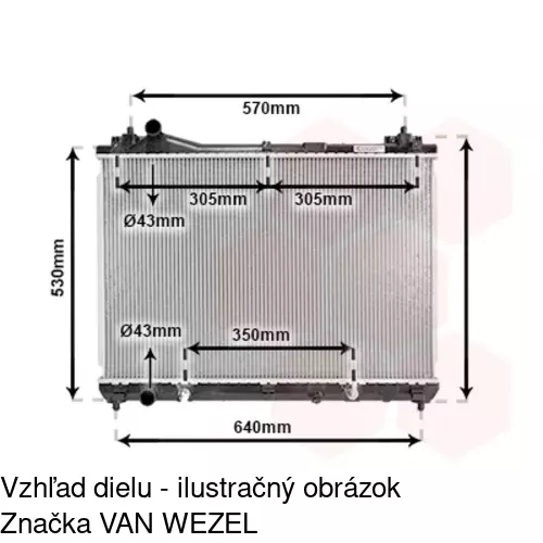 Chladiče vody POLCAR 742608-2 - obr. 1