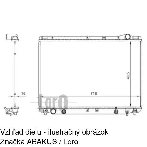 Chladiče vody POLCAR 813308-8 - obr. 1