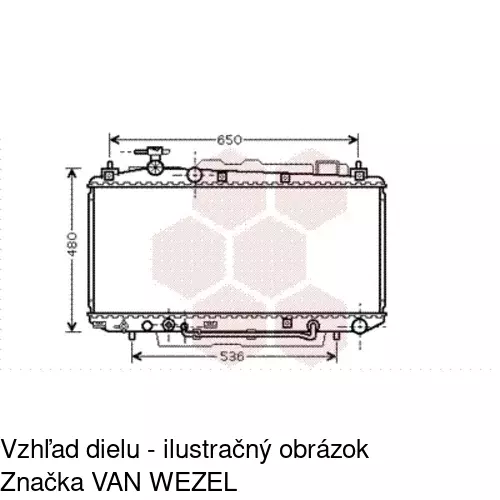 Chladiče vody POLCAR 814608-6