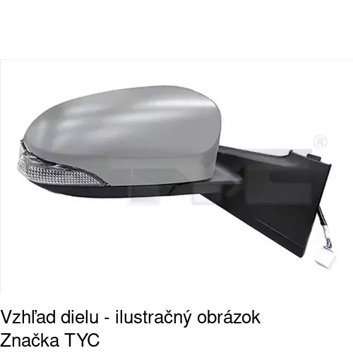 Vonkajšie zrkadlo POLCAR 81B1515M