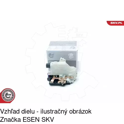 Vnútorná zámka dverí POLCAR 9514ZC-3 - obr. 4