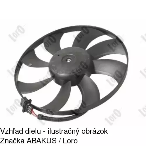 Ventilátor bez krytu / podpery POLCAR 952523U1 - obr. 3