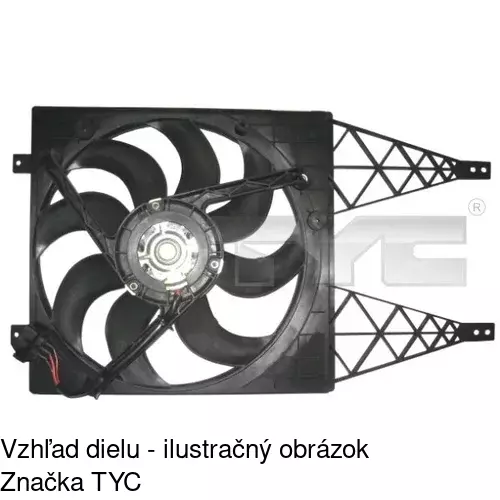 Ventilátor bez krytu / podpery POLCAR 952523U2 - obr. 4