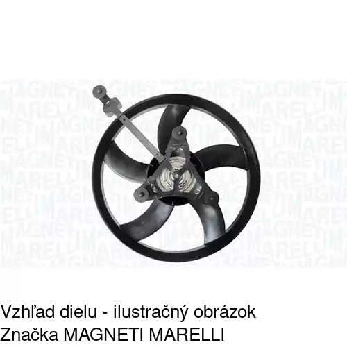 Ventilátor bez krytu / podpery POLCAR 952523U5 - obr. 1