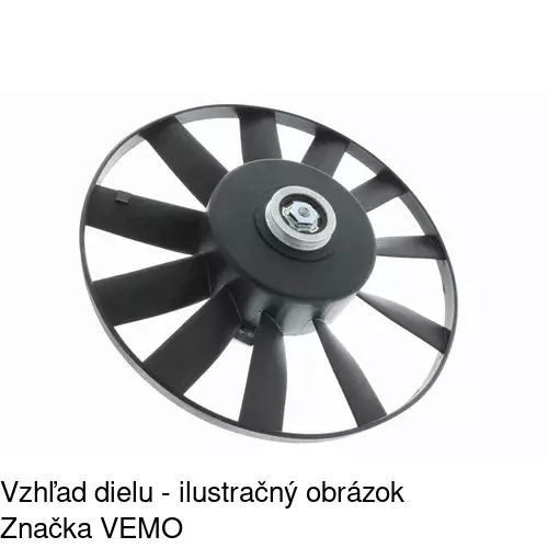 Ventilátor bez krytu / podpery 953823U4 /POLCAR/ - obr. 2