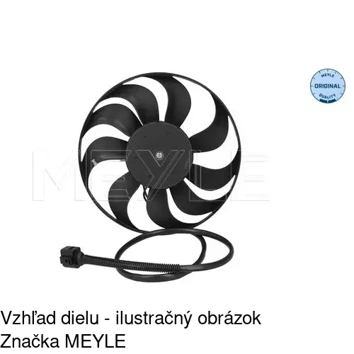 Ventilátor bez krytu / podpery POLCAR 956823U2 - obr. 3