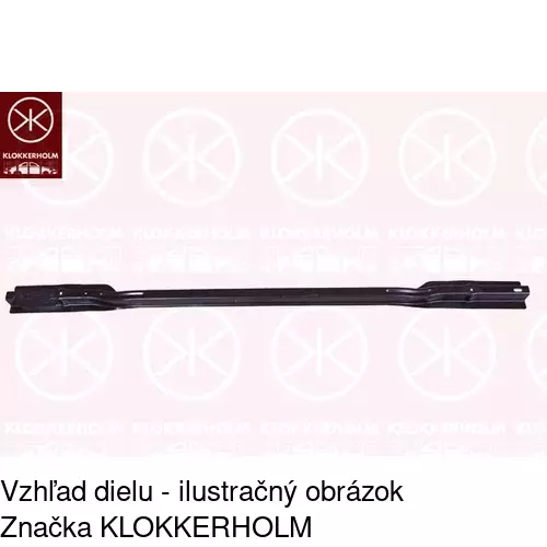 Dolný nosník predného čela POLCAR 95P134