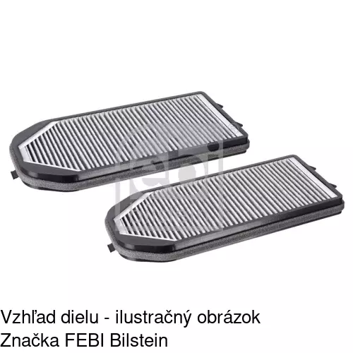 Kabínový filter s uhlíkom POLCAR S11-1033 - obr. 1