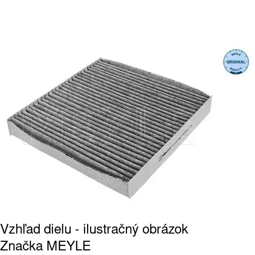 Kabínový filter s uhlíkom POLCAR S11-1037 - obr. 1