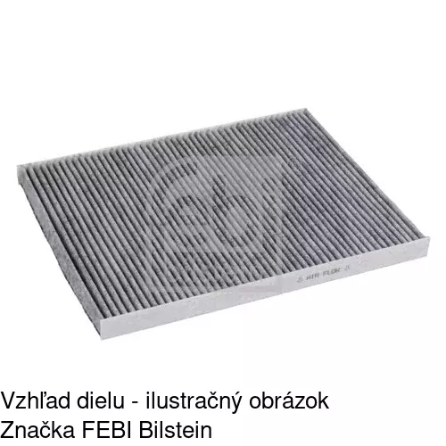 Kabínový filter s uhlíkom POLCAR S11-1095