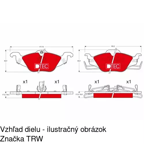 Brzdové dosky POLCAR S70-0021 - obr. 5